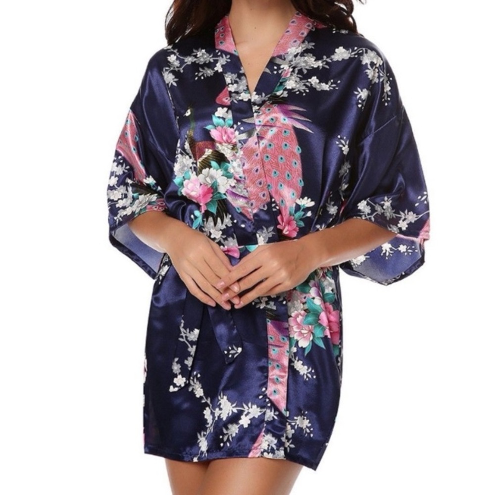 Mei Yesida Navy Blue Kimono